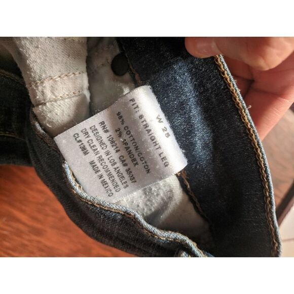 Joe's Jeans Lexia Straight Leg Skinny Medium Wash 25 - Picture 6 of 10